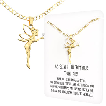 Tooth Fairy Necklace – A Message from Your Tooth Fairy Token