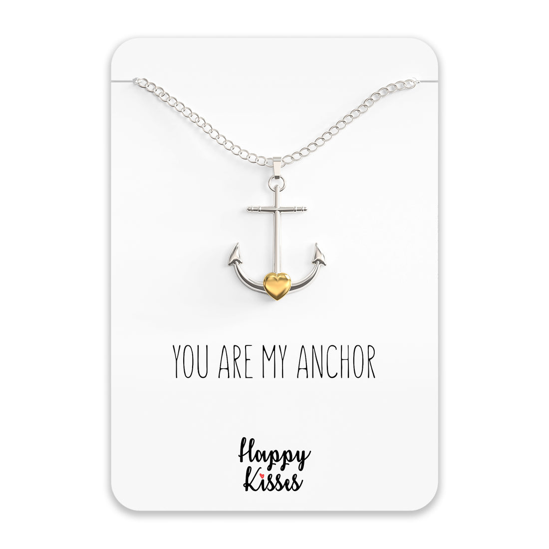 Anchor Necklace – Nautical Charm - Pendant with Cute Message Card