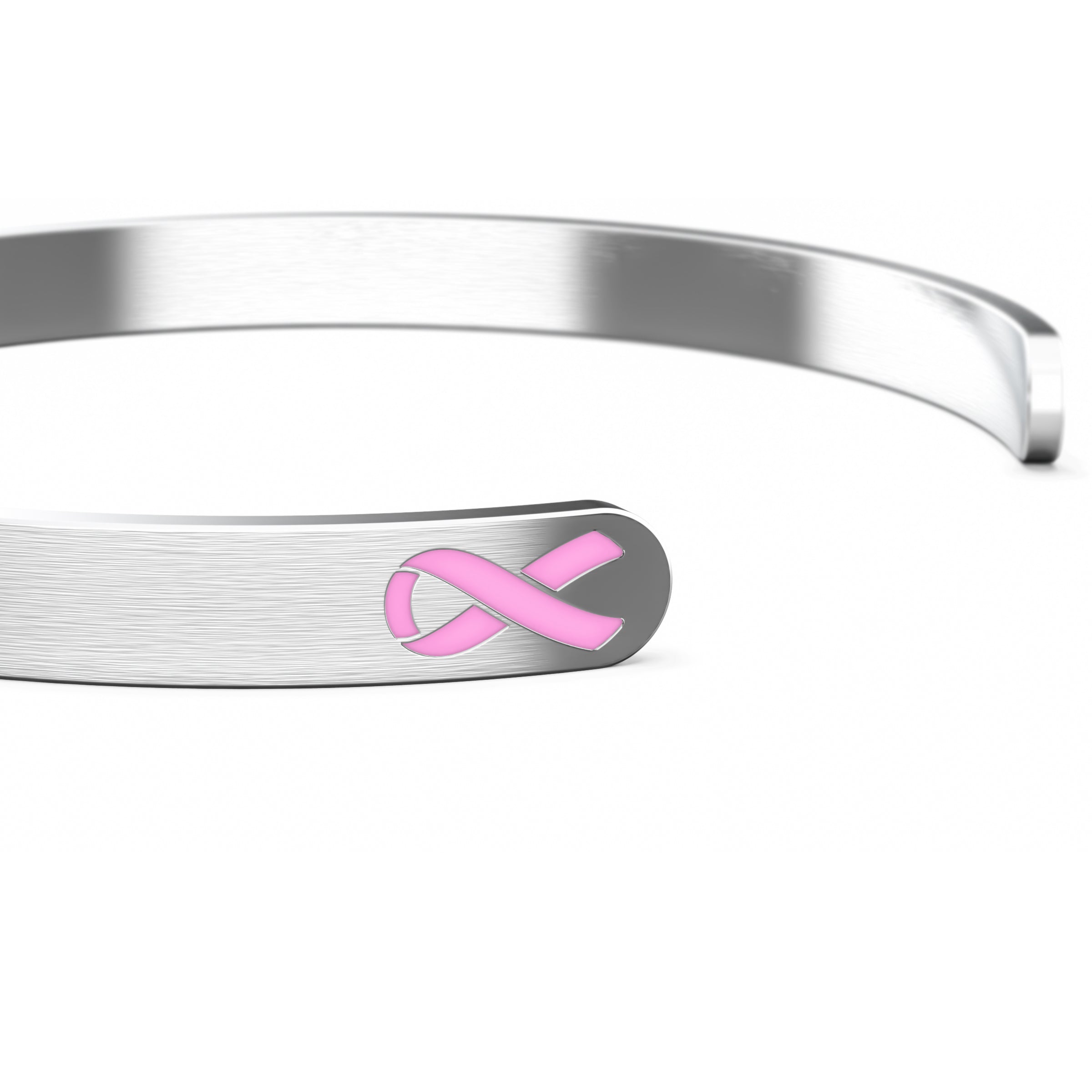 Amazon.com: Holly Road Custom Breast Cancer Awareness Pink Leather Bracelet  Jewelry Choose Initial: Clothing, Shoes & Jewelry
