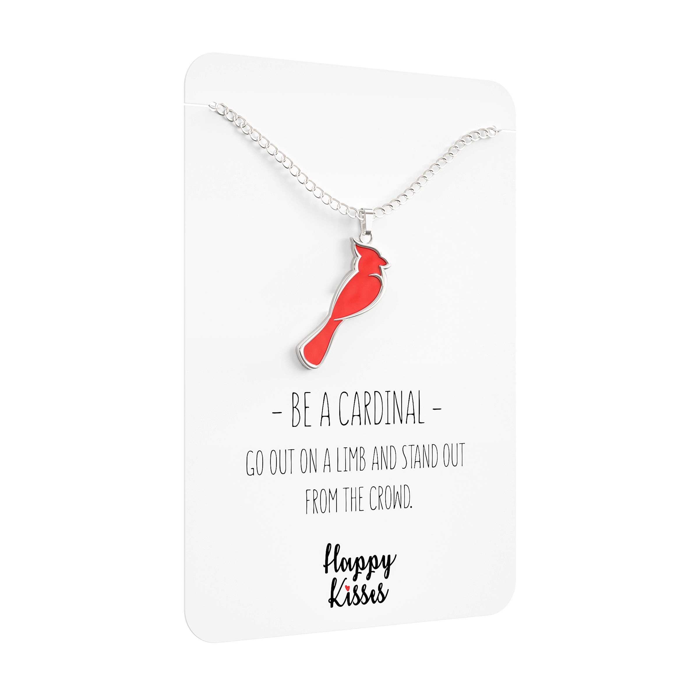 Cardinals St Louis Moon Necklace Crescent Glass Women Charm Lady