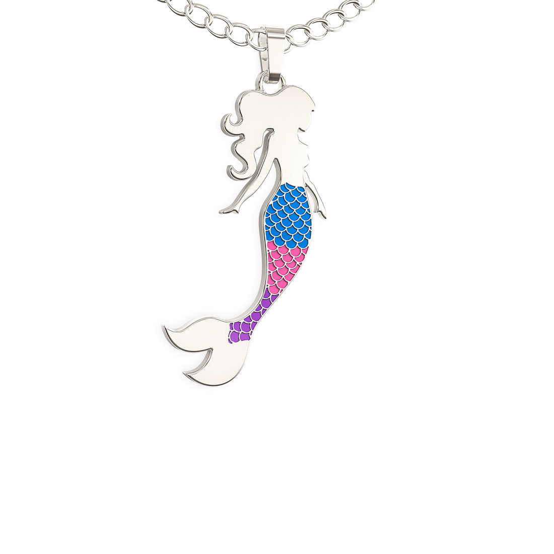 Mermaid Necklace – Cute Mermaid Gift – “Mermaid at Heart” Message Card