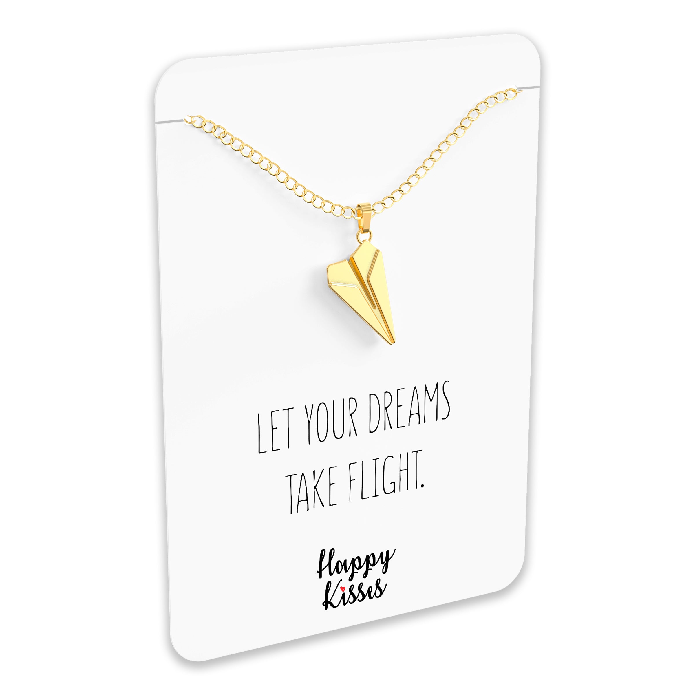 Paper Airplane Necklace – Cute Airplane Charm Pendant for Dreamer
