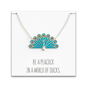 Peacock Necklace - Cute & Colorful