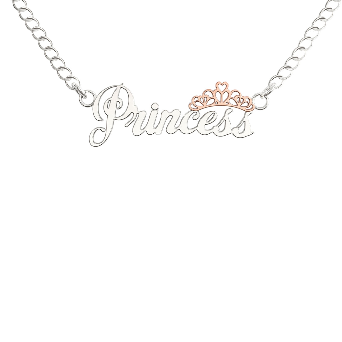 Princess Necklace with Rose Gold Crown - There is a Princess Inside All of Us.