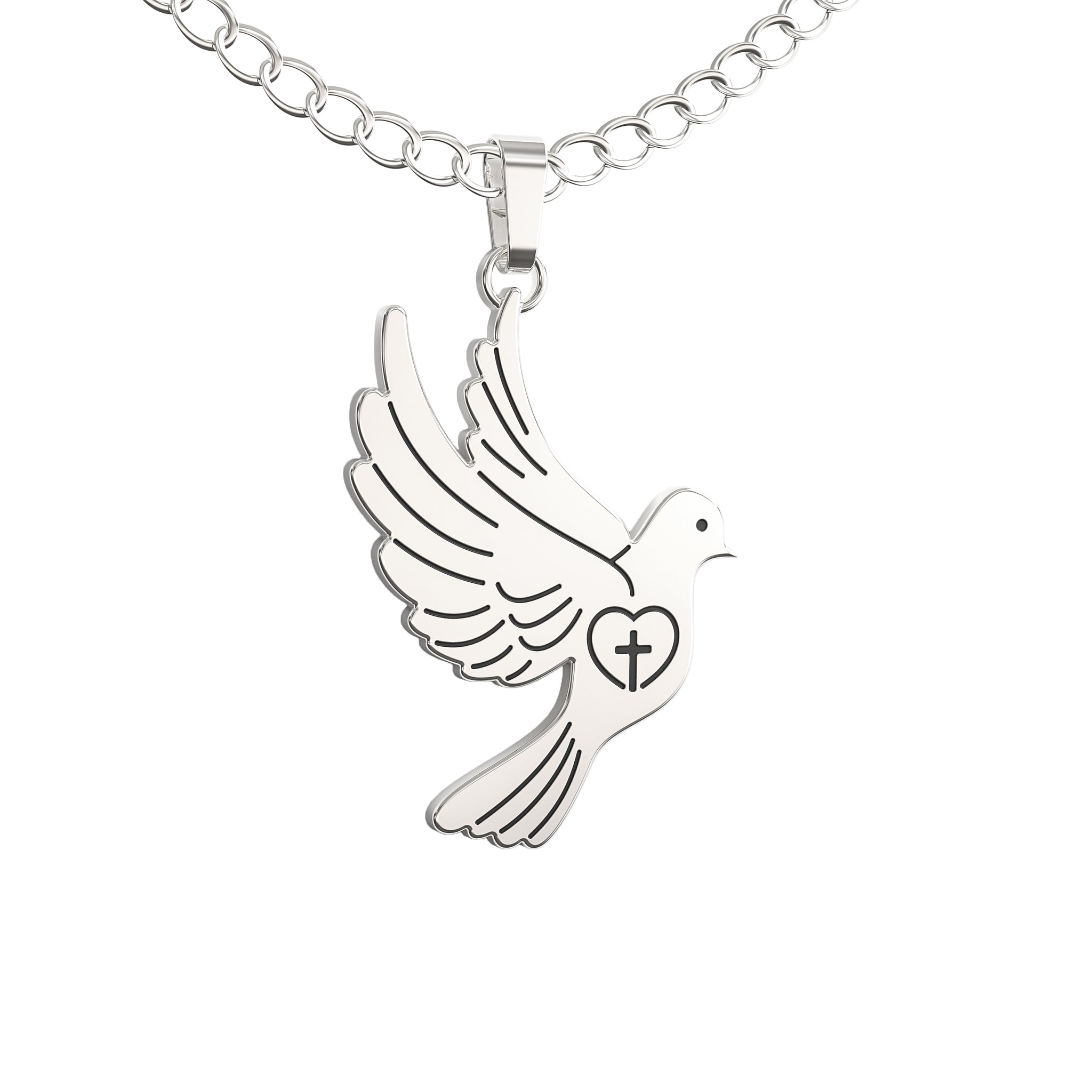 Confirmation Dove Necklace for Teenage Girl Confirmation Gift Pend Happy Kisses